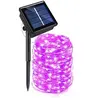 Image de 1 Set LED Guirlande Lumineuse Electrosolaire et Etanche avec 330 Lampes pour l'Espace Extérieur 22 m - Rose