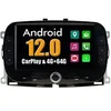 Image de Autoradio CarPlay Radio GPS RoverOne Android RAM 4Go ROM 64Go pour Fiat 500 2016 - 2019