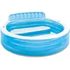 Image de Petite Piscine Aqua Lounge - 229 x 218 x 76 cm - Banc gonflable intégré