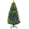 Image de Sapin de Noël 210 CM, Arbre de Noël Artificiel Vert
