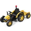 Image de Tracteur Electrique Enfant 12V avec Remorque Amovible Blanc