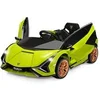 Image de Voiture Electrique Enfant Lamborghini Portes Papillons Vert