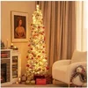 Image de Sapin de Noël Artificiel Pré-éclairé 180 cm, 373 Pointes de Branches