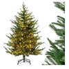 Image de Arbre de Noël Lumineux avec 8 Modes d'Eclairage, Base en Fer (137cm)