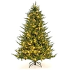 Image de Sapin de Noël Lumineux avec 8 Modes d'Eclairage, Base en Fer (180cm)