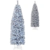 Image de Sapin de Noël 180 CM,Arbre de Noël Lumineux 250 LED avec Base en Fer