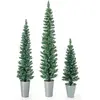 Image de Lot de 3 Sapins de Noël Artificiels 90/120/150 cm, 120/140/160 Pointes de Branches