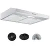 Image de - Hotte Aspirante 60cm - 3 Vitesses - Acier Inoxydable - Argent