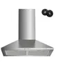 Image de - Hotte Aspirante Murale 60cm - 308 m³/h - 3 Vitesses - Inox
