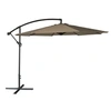 Image de Parasol déporté OAHU rond 3m de diamètre taupe