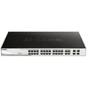 Image de D-Link DGS 1210-24P - Commutateur - intelligent - 24 x 10/100/1000 (PoE+) + 4 x combo Gigabit Ethernet / SFP Gigabit - de bureau, Montable sur rack -