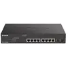 Image de DGS 1100-10MPV2 - Commutateur - intelligent - 8 x 10/100/1000 (PoE) + 2 x Gigabit SFP - de bureau, Montable sur rack - PoE (130 W)