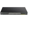Image de DGS 1250-28XMP - Commutateur - L3 Lite - intelligent - 24 x 10/100/1000 (PoE) + 4 x 10 Gigabit SFP+ - Montable sur rack - PoE (370 W)