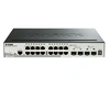 Image de DGS 1510-20 - Commutateur - C3 - intelligent - 16 x 10/100/1000 + 2 x Gigabit SFP + 2 x 10 Gigabit SFP+ - de bureau, Montable sur rack