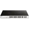 Image de DGS 1210-24P - Commutateur - intelligent - 24 x 10/100/1000 (PoE+) + 4 x combo Gigabit Ethernet / SFP Gigabit - de bureau, Montable sur rack - PoE+