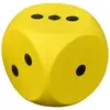 Image de Dés en mousse Pre-Sport Coated Jaune 14 cm EDB042Y