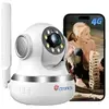 Image de 3G/4G LTE Caméra Surveillance Intérieur avec Carte SIM 360° PTZ sans Fil Vision Nocturne Couleur Détection Humaine/Mouvement Suivi Automatique Audio