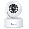 Image de 4K 8MP Caméra Surveillance Intérieure Wi-Fi 2,4/5GHz, Suivi Automatique, Détection Intelligente de Personnes/Animaux, PTZ 360° Stockage Cloud Carte