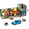 Image de HOGOKIDS Kit de construction Garage Voiture 3 en 1, 1022 pièces : Atelier de réparation, station-service et station de lavage avec 2 voitures