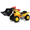 Image de tracteur jaune 80 x 45 x 30cm jouet pelleteuse manuelle vocal de quatre pneus pour enfants