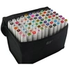 Image de TouchFive Marker Lot de 80 marqueurs à alcool double pointe Animation Art Esquisse