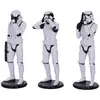 Image de Lot de 3 figurines Nemesis Now Stormtrooper Trois Sages Blanc 5x5x14 cm 65SW0162