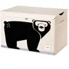Image de Coffre à jouets 3 Sprouts Ours Noir 62x37x38 cm 107-001-008