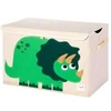 Image de Coffre à jouets 3 Sprouts Dino Vert 62x37x38 cm 107-001-013