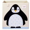 Image de Boîte de rangement cube 3 Sprouts Pingouin Noir 33x33x33 cm 107-002-014
