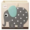 Image de Boîte de rangement cube 3 Sprouts Eléphant Gris 33x33x33 cm 107-002-019