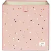 Image de Boîte de rangement cube en tissu 3 Sprouts Rose 33x33x33 cm 107-002-028