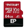 Image de Patriot EP Series - Carte mémoire flash (adaptateur microSDXC vers SD inclus(e)) - 64 Go - A1 / Video Class V30 / UHS-I U3 / Class10 - microSDXC