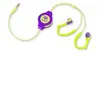 Image de : Ecouteurs intra-auriculaires rétractables sport - Violet/jaune