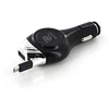 Image de : Chargeur allume-cigare 12 V avec câble Micro-USB rétractable