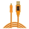 Image de - Câble USB TetherPro, USB 2.0 A/Mini B, 8 broches, 4,6 m, orange [TET-CU8015-ORG]