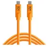 Image de Câble usb-c vers usb-c tetherpro cuc10 - orange 3m
