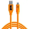 Image de Câble usb vers usb-c tetherpro cuc3215 - orange 4.60m