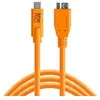 Image de Câble usb-c vers micro usb b 3.0 tetherpro cuc3315 - orange 4.60m