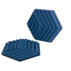 Image de Starter - Ensemble de panneaux acoustiques (onde) - 6 pièces - bleu