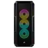 Image de iCUE 5000T RGB - Mid tower - ATX étendu - panneau latéral fenêtré (verre trempé) - pas d'alimentation (ATX) - noir - USB/Audio