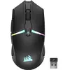 Image de NIGHTSABRE WIRELESS RGB - Souris - droitiers et gauchers - optique - 11 boutons - sans fil - Bluetooth, 2.4 GHz - récepteur sans fil USB