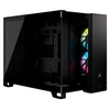 Image de iCUE LINK 2500X RGB - Mid tower - micro ATX - panneau latéral fenêtré (verre trempé) - pas d'alimentation (ATX) - noir - USB/Audio