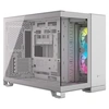 Image de iCUE LINK 2500X RGB - Mid tower - micro ATX - panneau latéral fenêtré (verre trempé) - pas d'alimentation (ATX) - blanc - USB/Audio