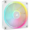 Image de Corsair iCUE Link LX120 RGB 120 mm PWM Ventilateur Paquet Unique   Double Boucles Lumineuses   Requiert Le iCUE Link System Hub (Vendu Séparément)   Technologie Corsair AirGuide   Blanc en occasion ou reconditionné
