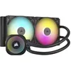 Image de CORSAIR iCUE Link Titan 280 RX RGB Refroidisseur Liquide pour CPU   280mm AIO   2X RX140 Ventilateurs RGB Inclus   Convient à Intel LGA 1851/1700, AMD AM5/AM4   Hub du Système iCUE Link Inclus   Noir en occasion ou reconditionné