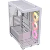 Image de CORSAIR iCUE LINK 3500X RGB Boîtier PC ATX Mid-Tower à Double Chambre   Verre Trempé Panoramique   Connexion Inversée Compatible avec La Carte Mère   3x Ventilateurs iCUE LINK RX120 RGB Inclus   Blanc en occasion ou reconditionné