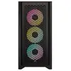 Image de iCUE 4000D RGB Airflow - Mid tower - ATX étendu - panneau latéral fenêtré (verre trempé) - pas d'alimentation (ATX) - noir - USB/Audio