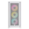 Image de iCUE 4000D RGB Airflow - Mid tower - ATX étendu - panneau latéral fenêtré (verre trempé) - pas d'alimentation (ATX) - blanc authentique - USB/Audio