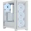 Image de Corsair iCUE 4000D Airflow RGB TG Blanc -MT/Sans Alim/ATX