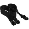Image de Corsair Premium 600 W PCIe 5.0 / Gen 5 12VHPWR Câble d’Alimentation - Adapté aux Alimentations de Type-4 Via Une Double Connexion PCIe à 8 Broches - Connecteur 12+4 Broches - Noir en occasion ou reconditionné